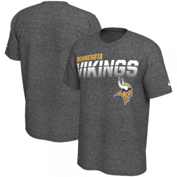 Minnesota Vikings Nike Sideline Line of Scrimmage Legend Performance T Shirt Gray