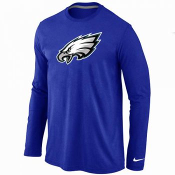 Nike Philadelphia Eagles Logo Long Sleeve T-Shirt BLUE