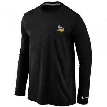 Minnesota Vikings Logo Long Sleeve T-Shirt Black