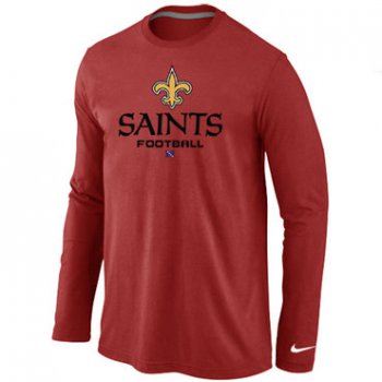 Nike New Orleans Saints Critical Victory Long Sleeve T-Shirt RED