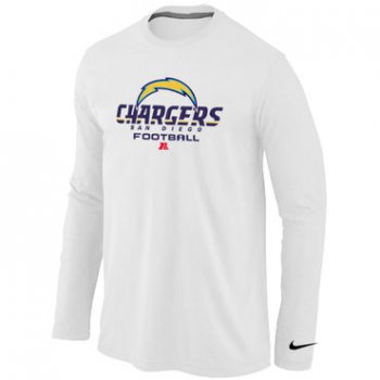 Nike San Diego Chargers Critical Victory Long Sleeve T-Shirt White