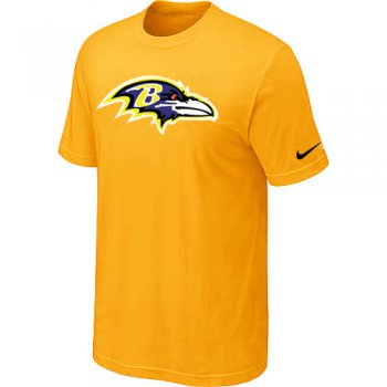 Baltimore Ravens Sideline Legend Authentic Logo T-Shirt Yellow