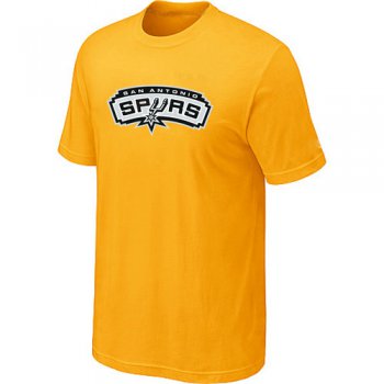 San Antonio Spurs Big & Tall Primary Logo Yellow NBA T-Shirt