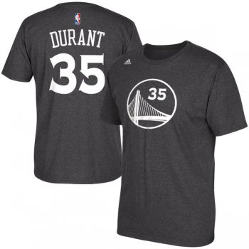 Golden State Warriors Kevin Durant adidas Gray Name & Number T-Shirt