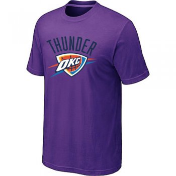 Oklahoma City Thunder Big & Tall Primary Logo Purple NBA T-Shirt