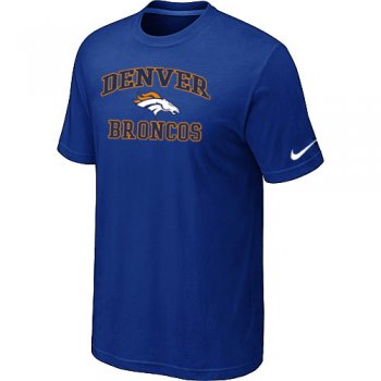 Denver Broncos Heart & Soul Blue T-Shirt