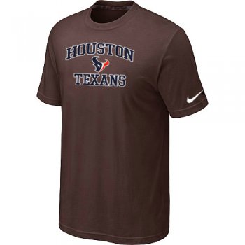 Houston Texans Heart & Soul Brown T-Shirt