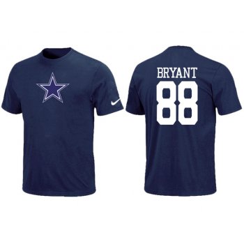 Nike Dallas Cowboys 88 BRYANT Name & Number T-Shirt Blue