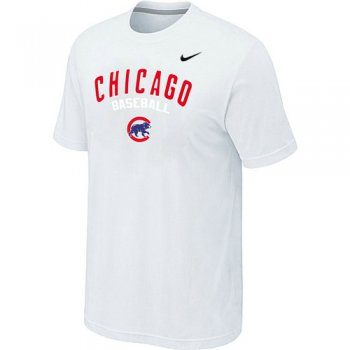 Nike MLB Chicago Cubs 2014 Home Practice T-Shirt - White