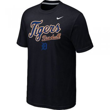 Nike MLB Detroit Tigers 2014 Home Practice T-Shirt - Black