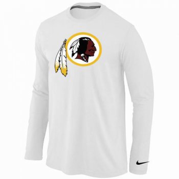 Nike Washington Redskins Logo Long Sleeve T-Shirt WHITE