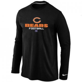 NIKE Chicago Bears Critical Victory Long Sleeve T-Shirt Black