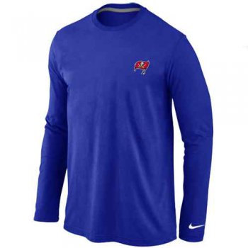 Tampa Bay Buccaneers Sideline Legend Authentic Logo Long Sleeve T-Shirt Blue
