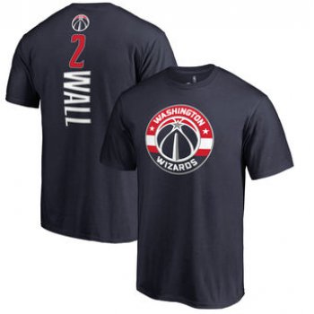 Men's Washington Wizards 2 John Wall Fanatics Branded Navy Backer Name & Number T-Shirt