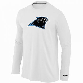 Nike Carolina Panthers Logo Long Sleeve T-Shirt WHITE