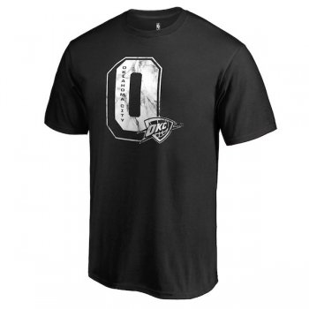 Men's Oklahoma City Thunder Fanatics Branded Black Letterman T-Shirt