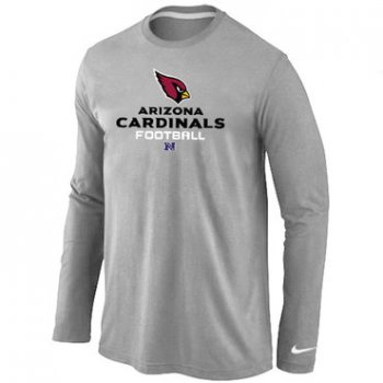 Nike Arizona Cardinals Critical Victory Long Sleeve T-Shirt Grey