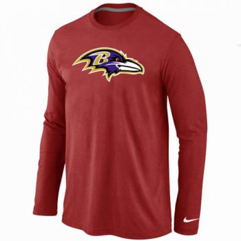 Nike Baltimore Ravens Logo Long Sleeve T-Shirt RED