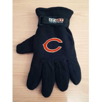 Chicago Bears NFL Adult Winter Warm Gloves Black