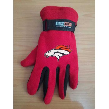 Denver Broncos NFL Adult Winter Warm Gloves Red