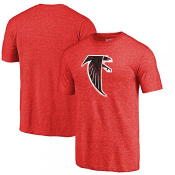Atlanta Falcons Red Throwback Logo Tri-Blend NFL Pro Line by T-Shirt