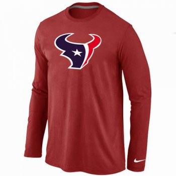 Nike Houston Texans Logo Long Sleeve T-Shirt RED