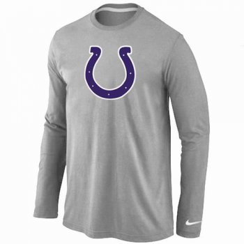 Nike Indianapolis Colts Logo Long Sleeve T-Shirt Grey
