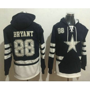 Men's Dallas Cowboys #88 Dez Bryant 2016 Navy Blue Team Color Stitched NFL Hoodie