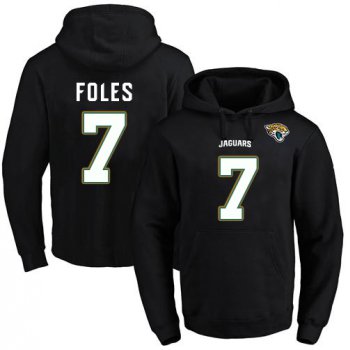 Nike Jaguars #7 Nick Foles Black Name & Number Pullover NFL Hoodie