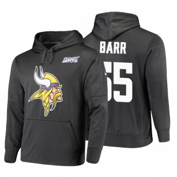 Minnesota Vikings #55 Anthony Barr Nike NFL 100 Primary Logo Circuit Name & Number Pullover Hoodie Anthracite