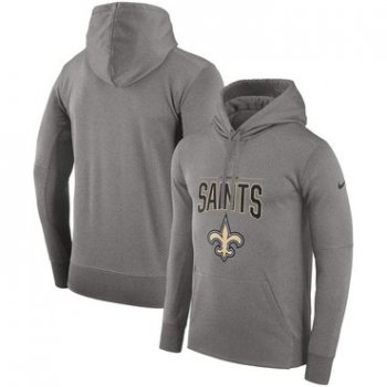 New Orleans Saints Nike Sideline Property of Performance Pullover Hoodie Gray