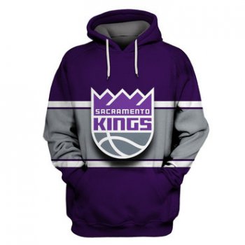 Sacramento Kings Purple All Stitched Hooded Sweatshirt