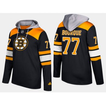 Adidas Boston Bruins 77 Ray Bourque Retired Black Name And Number Hoodie