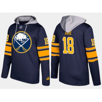 Adidas Buffalo Sabres 18 Danny Gare Retired Blue Name And Number Hoodie