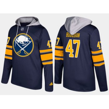 Adidas Buffalo Sabres 47 Zach Bogosian Name And Number Blue Hoodie