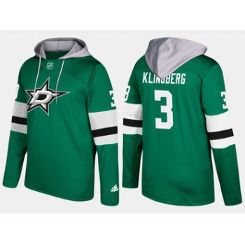 Adidas Dallas Stars 3 John Klingberg Name And Number Green Hoodie