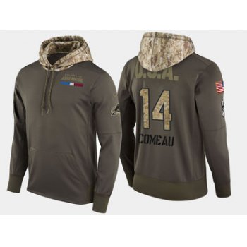 Nike Colorado Avalanche 14 Blake Comeau Olive Salute To Service Pullover Hoodie