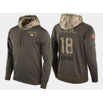 Nike Anaheim Ducks 18 Patrick Eaves Olive Salute To Service Pullover Hoodie