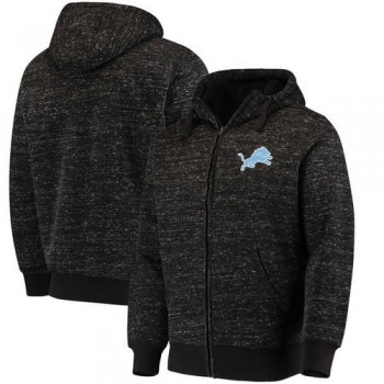 Detroit Lions G-III Sports by Carl Banks Discovery Sherpa Full-Zip Jacket - Heathered Black