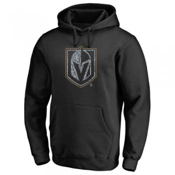 NHL Men's Vegas Golden Knights Black Static Logo Pullover Hoodie