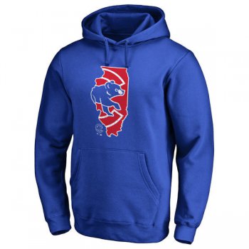 Google jerseys Chicago Cubs Royal Men's Pullover Hoodie8