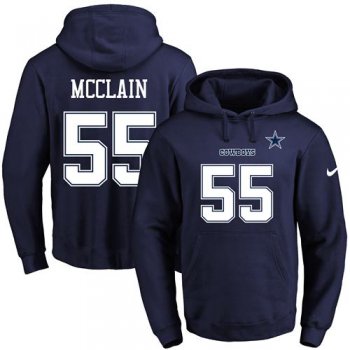 Nike Cowboys #55 Rolando McClain Navy Blue Name & Number Pullover NFL Hoodie