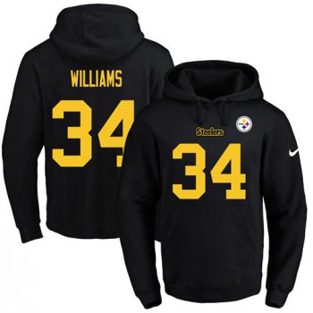 Nike Steelers #34 DeAngelo Williams Black(Gold No.) Name & Number Pullover NFL Hoodie