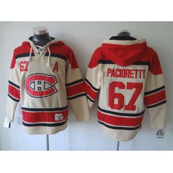 Montreal Canadiens #67 Max Pacioretty Old Time Hockey Cream Hoodie