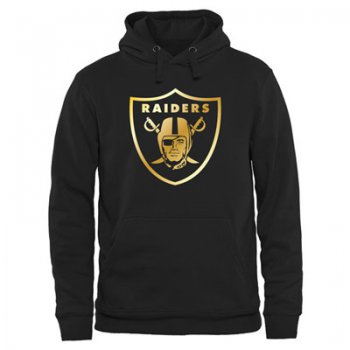 NFL Oakland Raiders Men's Pro Line Black Gold Collection Pullover Hoodies Hoody