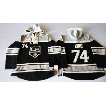 Old Time Hockey Los Angeles Kings #74 Dwight King Black Hoodie