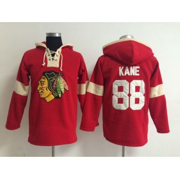 2014 Old Time Hockey Chicago Blackhawks #88 Patrick Kane Red Hoodie