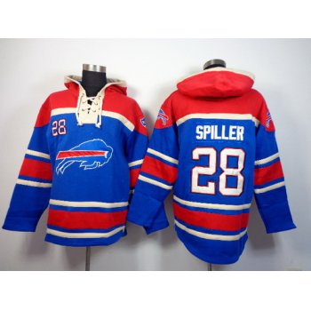 Buffalo Bills #28 C.J. Spiller 2014 Light Blue Hoodie