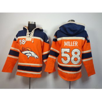 Denver Broncos #58 Von Miller 2014 Orange Hoodie