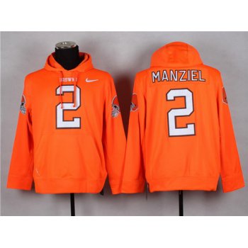 Nike Cleveland Browns #2 Johnny Manziel Orange Hoodie
